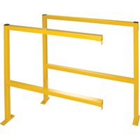 Perimeter Guards - Tubular Style, 48" W x 49-1/2" H, Yellow MAS Chibougamau