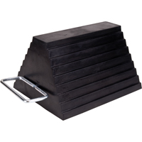 Wheel Chock, 9" x 8" x 6", Black MAS Chibougamau