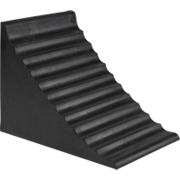 Wheel Chock, 9-7/8" x 7-1/8" x 7-1/2", Black MAS Chibougamau
