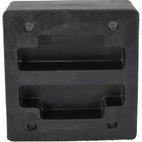 Molded Dock Bumper, Reinforced Rubber, 12" W x 4" D x 13" H MAS Chibougamau
