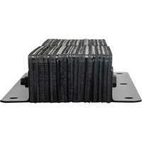 Laminated Dock Bumpers, Vertical, Rubber, 11" W x 4" D x 24" H MAS Chibougamau