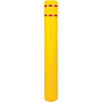 Capuchon en poly&eacute;thyl&egrave;ne pour borne de protection, 6-5/8" dia. x 52" l, Rouge/Jaune MAS Chibougamau