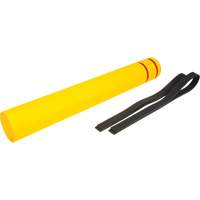 Capuchon en poly&eacute;thyl&egrave;ne pour borne de protection, 6-5/8" dia. x 52" l, Rouge/Jaune MAS Chibougamau