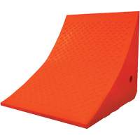 70 Ton Large Equipment Wheel Chock, Urethane, Orange MAS Chibougamau