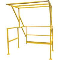 Mezzanine Safety Gate, 70" L x 77" H, 78" Raised, Yellow MAS Chibougamau