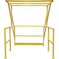 Mezzanine Safety Gate, 70" L x 77" H, 78" Raised, Yellow MAS Chibougamau