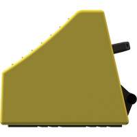 Checkers Safety Heavy-Duty Ultra Class Mining Wheel Chock, HDPE, Yellow, 14-1/2" W x 17-1/2" D x 16" H MAS Chibougamau