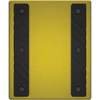 Checkers Safety Heavy-Duty Ultra Class Mining Wheel Chock without Bracket, HDPE, Yellow, 14-1/2" W x 17-1/2" D x 16" H MAS Chibougamau