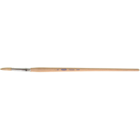 Pure White Bristle Round Marking Paint Brush, 1/4" Brush Width, White China, Wood Handle MAS Chibougamau