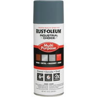 Peinture en a&eacute;rosol &agrave; usages multiples syst&egrave;me 1600 Industrial Choice, Gris machine, Brillant, 12 oz, Canette a&eacute;rosol MAS Chibougamau