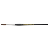 Black Pointed Bristle Artist Brush, 4 mm Brush Width, Camel Hair, Wood Handle MAS Chibougamau