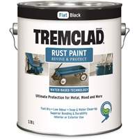 Peinture antirouille &agrave; base d'eau Tremclad, 3,78 L, Gallon, Noir MAS Chibougamau