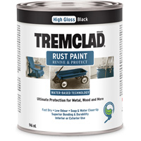 Peinture antirouille &agrave; base d'eau Tremclad, 946 ml, Canette, Noir MAS Chibougamau