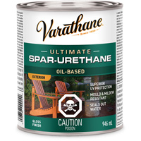 Rev&ecirc;tement &agrave; fini diamant pour bois Varathane, 946 ml, Transparent, Brillant MAS Chibougamau