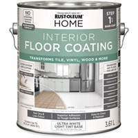 Couche de fond pour syst&egrave;me de rev&ecirc;tement de plancher int&eacute;rieur &agrave; la maison, 3,61 L, &agrave; l'eau, Tr&egrave;s mat, Base &agrave; teinter/Blanc MAS Chibougamau