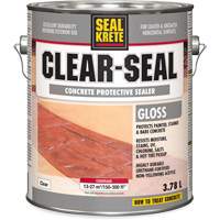 Seal-Krete&reg; Protective Sealer, 3.78 L, Water-Based, Gloss, Clear MAS Chibougamau