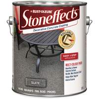 Stoneffects Decorative Concrete Coating, 3.4 L, Solvent-Based, Textured, Grey MAS Chibougamau