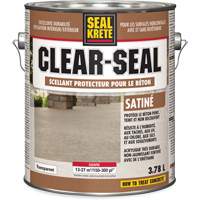 Produit d&eacute;tanch&eacute;it&eacute; protecteur Seal-Krete, 3,78 L, &agrave; l'ur&eacute;thane, Satin, Transparent MAS Chibougamau