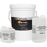 &eacute;poxy d&eacute;coratif 100 % de solides 6700, 3 gal., &eacute;poxy, Tr&egrave;s brillant, Gris MAS Chibougamau