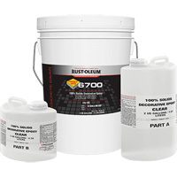 &eacute;poxy d&eacute;coratif 100 % de solides 6700, 3 gal., &eacute;poxy, Tr&egrave;s brillant, Transparent MAS Chibougamau