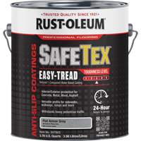 Rev&ecirc;tement d'acrylique SafeTex Easy-Tread, 1 gal., &agrave; l'eau, Plat/Textur&eacute;, Gris MAS Chibougamau