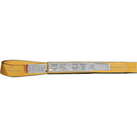 &eacute;lingues de levage en nylon, Pli Simple, Oeillet double, Type 3, 2" la x 3' lo, Limite de charge verticale 3100 lb MAS Chibougamau