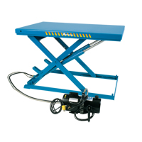 Table &eacute;l&eacute;vatrice &agrave; ciseaux &eacute;lectrique-hydraulique LoProfile, Acier, 32-1/2" lo x 23-1/2" la, Capacit&eacute; 550 lb MAS Chibougamau