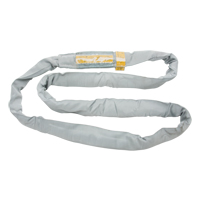 Polyester Round Sling, Grey, 4" W x 6' L, 32000 lbs. Vertical Load MAS Chibougamau