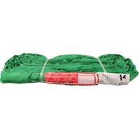 Polyester Round Sling, Green, 12' L, 6000 lbs. Vertical Load MAS Chibougamau