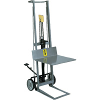 Gerbeur hydraulique &agrave; plateforme, M&eacute;canisme Pompe au pied, Capacit&eacute; de 400 lb, Levage max de 40" MAS Chibougamau