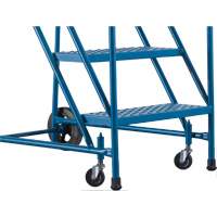 CSA-Certified Rolling Step Ladder, 5 Steps, 22" Step Width, 46" Platform Height, Steel MAS Chibougamau