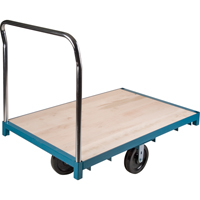 Chariot &agrave; plateforme robuste, 48" lo x 24" la, Capacit&eacute; de 2500 lb, Roues en Nylon MAS Chibougamau