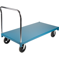 Chariot &agrave; plateforme robuste, 60" lo x 30" la x Capacit&eacute; 2000 lb, Roues en Caoutchouc MAS Chibougamau