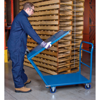 Chariots &agrave; tablettes/plateforme, Acier, 24" la x 36" p x 40" h, Capacit&eacute; de la plateforme 1300 lb MAS Chibougamau