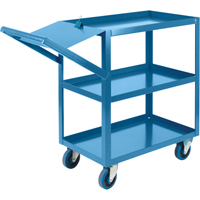 Order Picking Carts, 36" H x 18" W x 46" D, 3 Shelves, 1200 lbs. Capacity MAS Chibougamau
