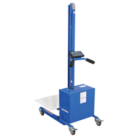 Gerbeur &agrave; plateforme &agrave; &eacute;l&eacute;vation rapide, M&eacute;canisme &eacute;lectrique, Capacit&eacute; de 175 lb, Levage max de 57" MAS Chibougamau