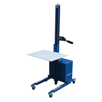 Gerbeur &agrave; plateforme &agrave; &eacute;l&eacute;vation rapide, M&eacute;canisme &eacute;lectrique, Capacit&eacute; de 175 lb, Levage max de 57" MAS Chibougamau