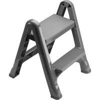 Folding Step Stool, 2 Steps, 19-1/2" x 20-1/2" x 22-3/4" High MAS Chibougamau