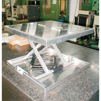 Lift-Tool Table Top Scissor Lift, 23" L x 22" W, Aluminum, 300 lbs. Capacity MAS Chibougamau