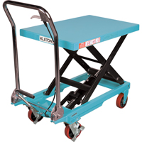 Heavy-Duty Hydraulic Scissor Lift Table, 32" L x 19-3/4" W, Steel, 660 lbs. Capacity MAS Chibougamau