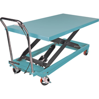 Heavy-Duty Hydraulic Scissor Lift Table, 63" L x 31-7/8" W, Steel, 1100 lbs. Capacity MAS Chibougamau