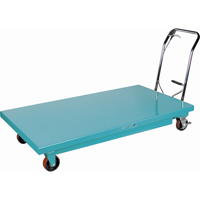 Heavy-Duty Hydraulic Scissor Lift Table, 63" L x 31-7/8" W, Steel, 1100 lbs. Capacity MAS Chibougamau