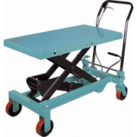 Heavy-Duty Hydraulic Scissor Lift Table, 39-3/8" L x 20-1/8" W, Steel, 1650 lbs. Capacity MAS Chibougamau