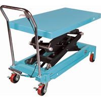 Table &eacute;l&eacute;vatrice robuste &agrave; ciseaux hydraulique, 48" lo x 24" la, Acier, Capacit&eacute; 1545 lb MAS Chibougamau