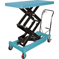 Table &eacute;l&eacute;vatrice robuste &agrave; ciseaux hydraulique, 48" lo x 24" la, Acier, Capacit&eacute; 1545 lb MAS Chibougamau