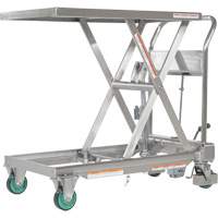 Table &eacute;l&eacute;vatrice hydraulique &agrave; ciseaux, 31-1/2" lo x 19-1/2" la, Acier inoxydable, Capacit&eacute; 550 lb MAS Chibougamau