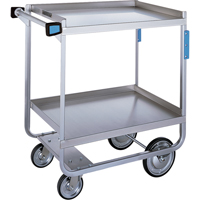 Heavy-Duty U Frame Carts, 2 Tiers, 19-3/8" W x 34-1/2" H x 32-5/8" D, 700 lbs. Capacity MAS Chibougamau