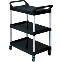 Service Cart, 3 Tiers, 19" x 38" x 34", 200 lbs. Capacity MAS Chibougamau