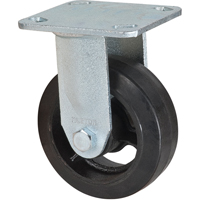 Roulette moul&eacute;, Fixe, 5" (127 mm), Caoutchouc, 440 lb (199 kg) MAS Chibougamau