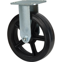 Mold-on Caster, Rigid, 8" (203.2 mm), Rubber, 660 lbs. (299 kg.) MAS Chibougamau